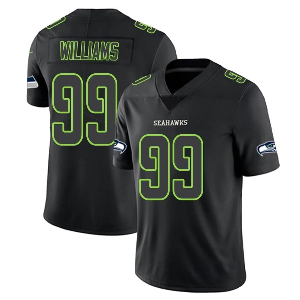 S.Seahawks #99 Leonard Williams Player Black Impact Limited Home Game Ldoa Stitched Jerseys