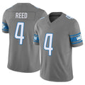 D.Lions #4 D.J. Reed Player Gray Vapor F.U.S.E. Limited Home Game Ldoa Stitched Jerseys