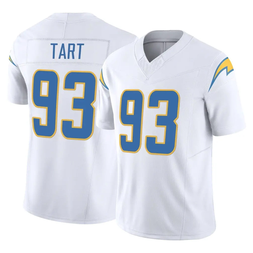 LA.Chargers #93 Teair Tart Player White Limited Vapor F.U.S.E. Home Game Ldoa Stitched Jerseys
