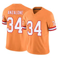 TB.Buccaneers #34 Alex Anzalone Player Orange Limited Vapor F.U.S.E. Home Game Ldoa Stitched Jerseys