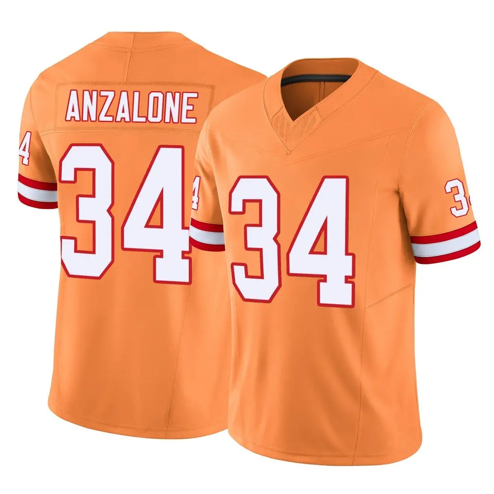 TB.Buccaneers #34 Alex Anzalone Player Orange Limited Vapor F.U.S.E. Home Game Ldoa Stitched Jerseys