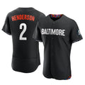 B.Orioles #2 Gunnar Henderson Player Black City Connect Limited Elite Home Game Ldoa Stitched Jerseys