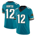 J.Jaguars #12 Travis Hunter Player Teal Prowler Throwback Vapor F.U.S.E. Limited Home Game Ldoa Stitched Jerseys