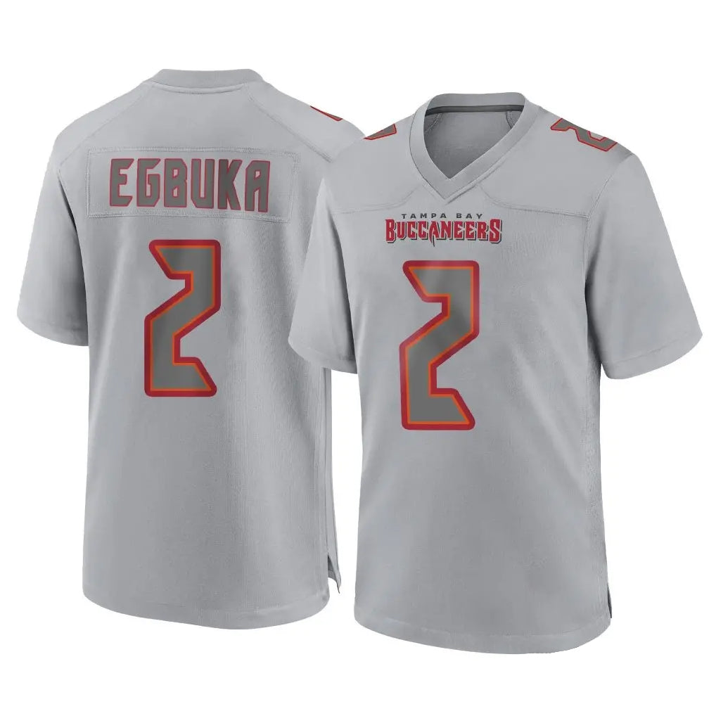 TB.Buccaneers #2 Emeka Egbuka Player Gray Atmosphere Fashion Home Game Ldoa Stitched Jerseys