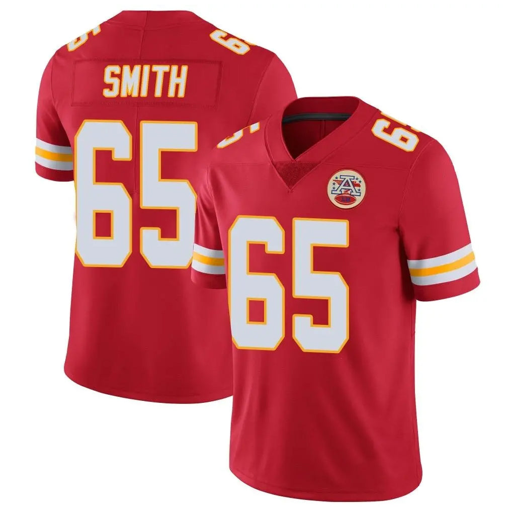 KC.Chiefs #65 Trey Smithy Player Red Limited Vapor Untouchable Home Game Ldoa Stitched Jerseys