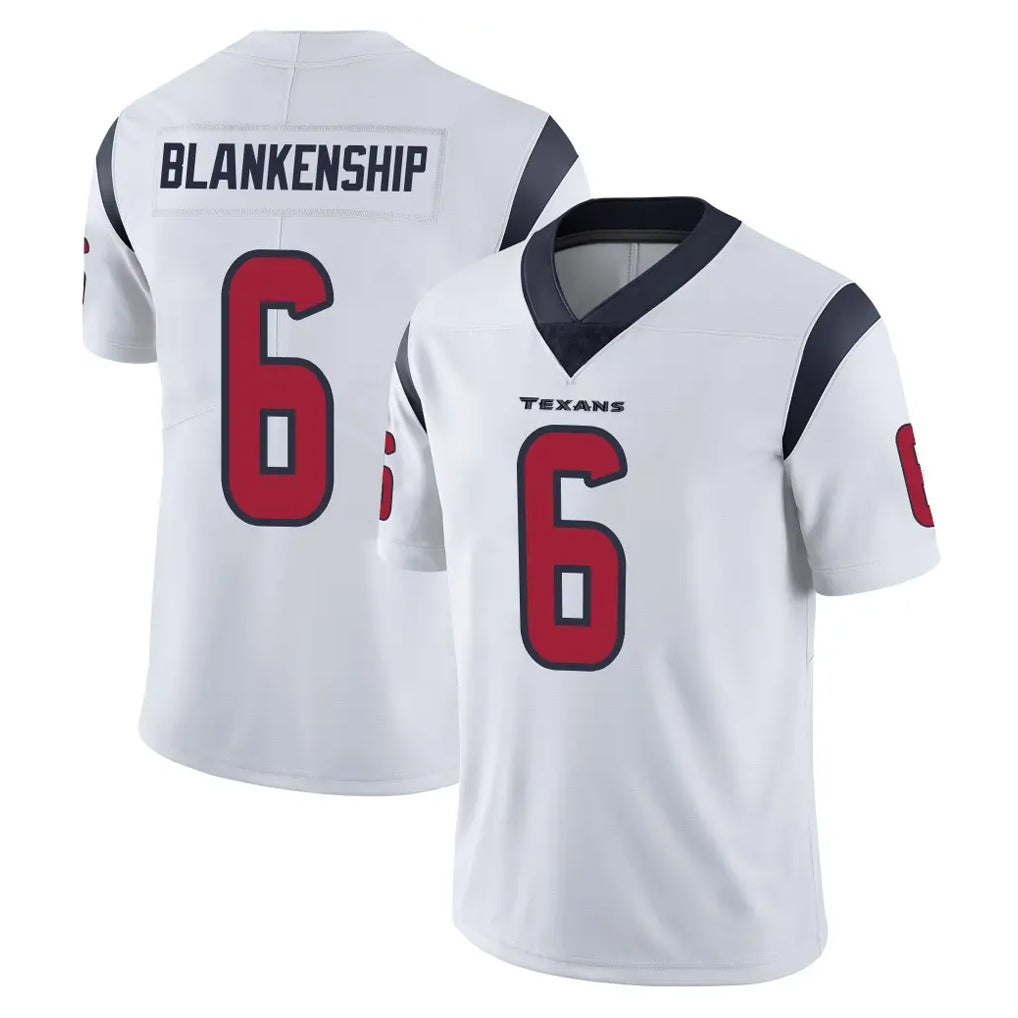 H.Texans #6 Reed Blankenship Player White Limited Vapor Untouchable Home Game Ldoa Stitched Jerseys