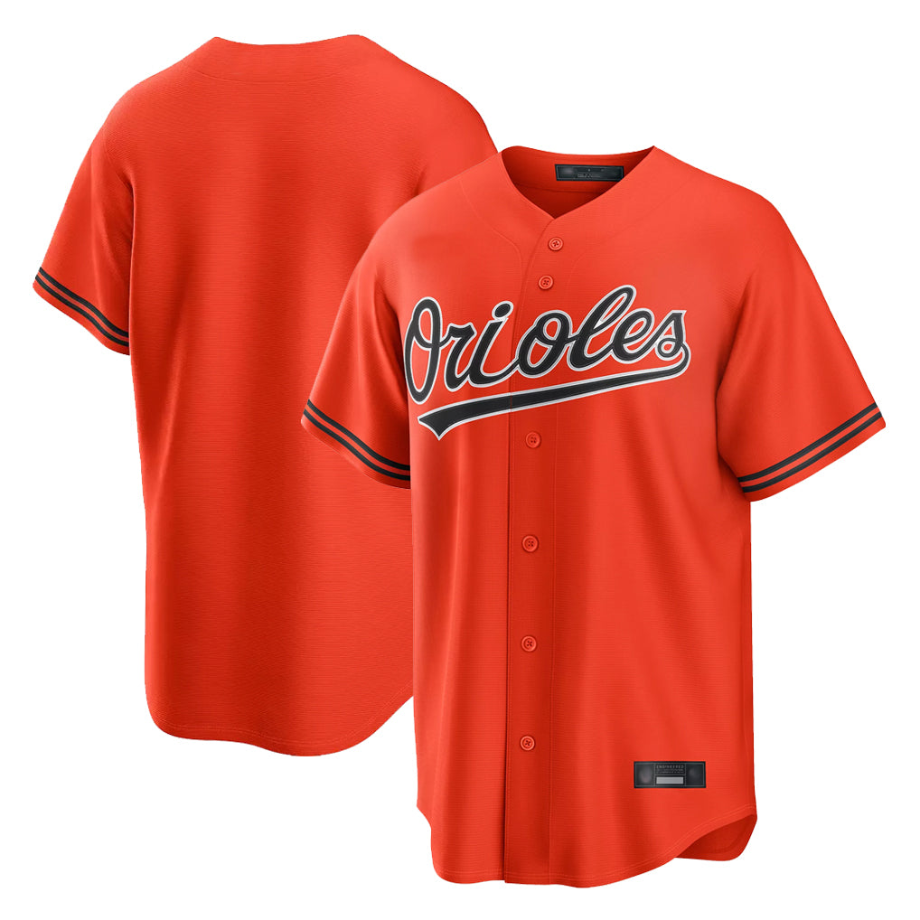 B.Orioles Blank Player Orange Home Game Ldoa Stitched Jerseys