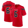 H.Texans #6 Reed Blankenship Player Red Alternate Home Game Ldoa Stitched Jerseys