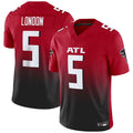 A.Falcons #5 Drake London Player Red Vapor F.U.S.E. Limited Ldoa Stitched Jerseys