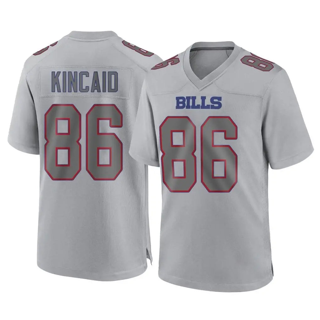 B.Bills #86 Dalton Kincaid Player Gray Fashion Home Game Ldoa Stitched Jerseys