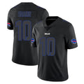 B.Bills #10 Khalil Shakir Player Black Impact Limited Game Ldoa Stitched Jerseys