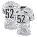 W.Commanders #52 Sonny Styles Player Arctic Camo Limited Salute To Service Home Game Ldoa Stitched Jerseys