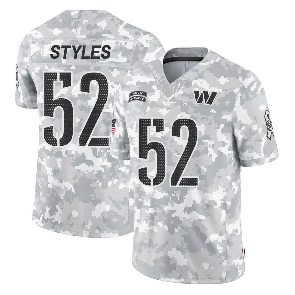 W.Commanders #52 Sonny Styles Player Arctic Camo Limited Salute To Service Home Game Ldoa Stitched Jerseys