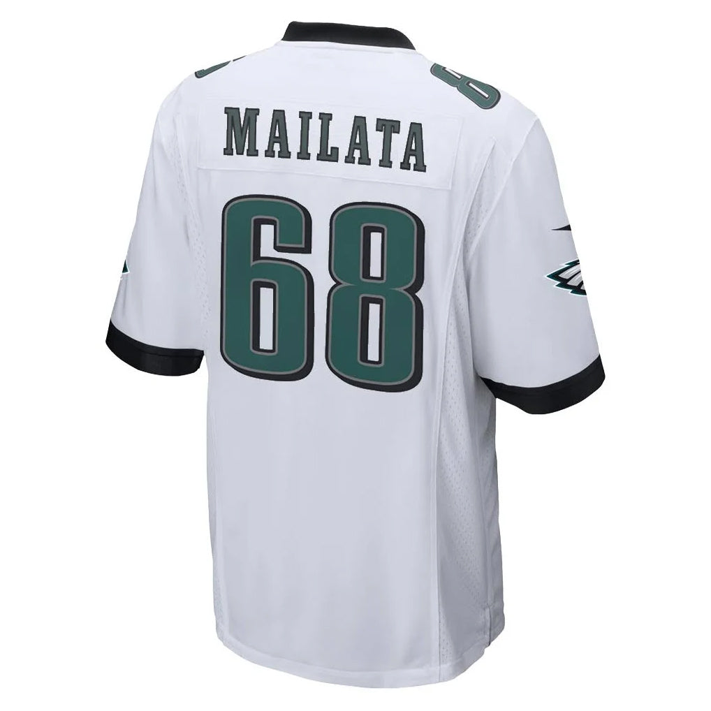 P.Eagles #68 Jordan Mailata Player White Home Game Ldoa Stitched Jerseys