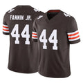 C.Browns #44 Harold Fannin Jr. Player Brown Vapor F.U.S.E. Limited Home Game Ldoa Stitched Jerseys