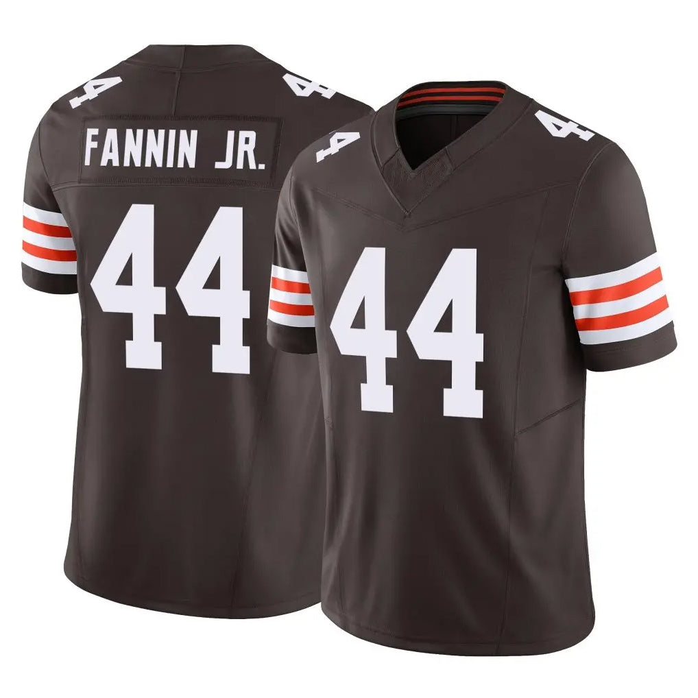 C.Browns #44 Harold Fannin Jr. Player Brown Vapor F.U.S.E. Limited Home Game Ldoa Stitched Jerseys