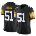 P.Steelers #51 Nick Herbig Player Black Limited Alternate Vapor F.U.S.E. Home Game Ldoa Stitched Jerseys