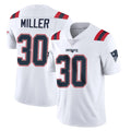 NE.Patriots #30 Jam Miller Player White Vapor Untouchable Home Game Ldoa Stitched Jerseys