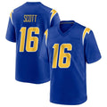 LA.Chargers #16 J.K. Scott Player Royal Home Game Ldoa Stitched Jerseys
