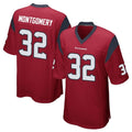 H.Texans #32 David Montgomery Player Red Home Game Ldoa Stitched Jerseys