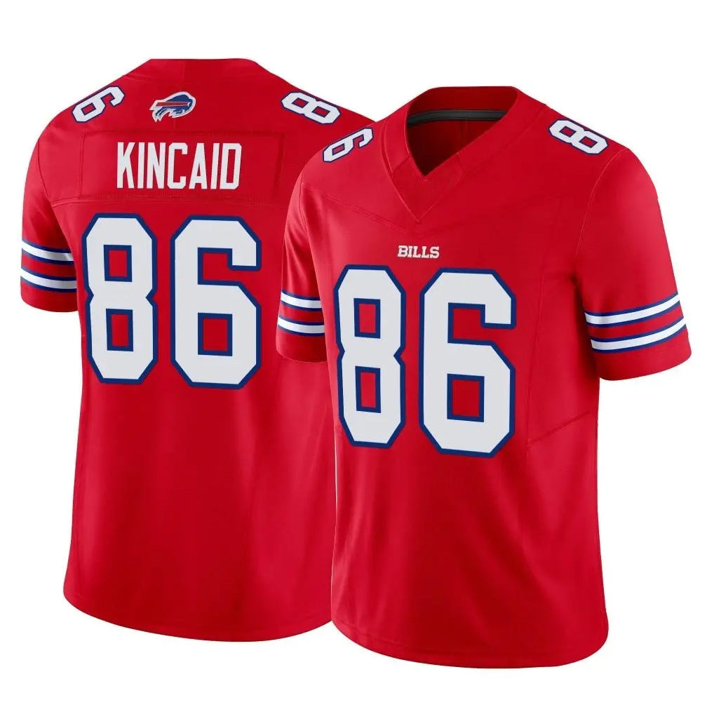 B.Bills #86 Dalton Kincaid Player Red Vapor F.U.S.E. Limited Home Game Ldoa Stitched Jerseys