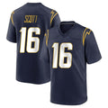 LA.Chargers #16 J.K. Scott Player Navy Home Game Ldoa Stitched Jerseys