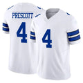 D.Cowboys #4 Dak Prescott Player White Limited Vapor F.U.S.E. Home Game Ldoa Stitched Jerseys