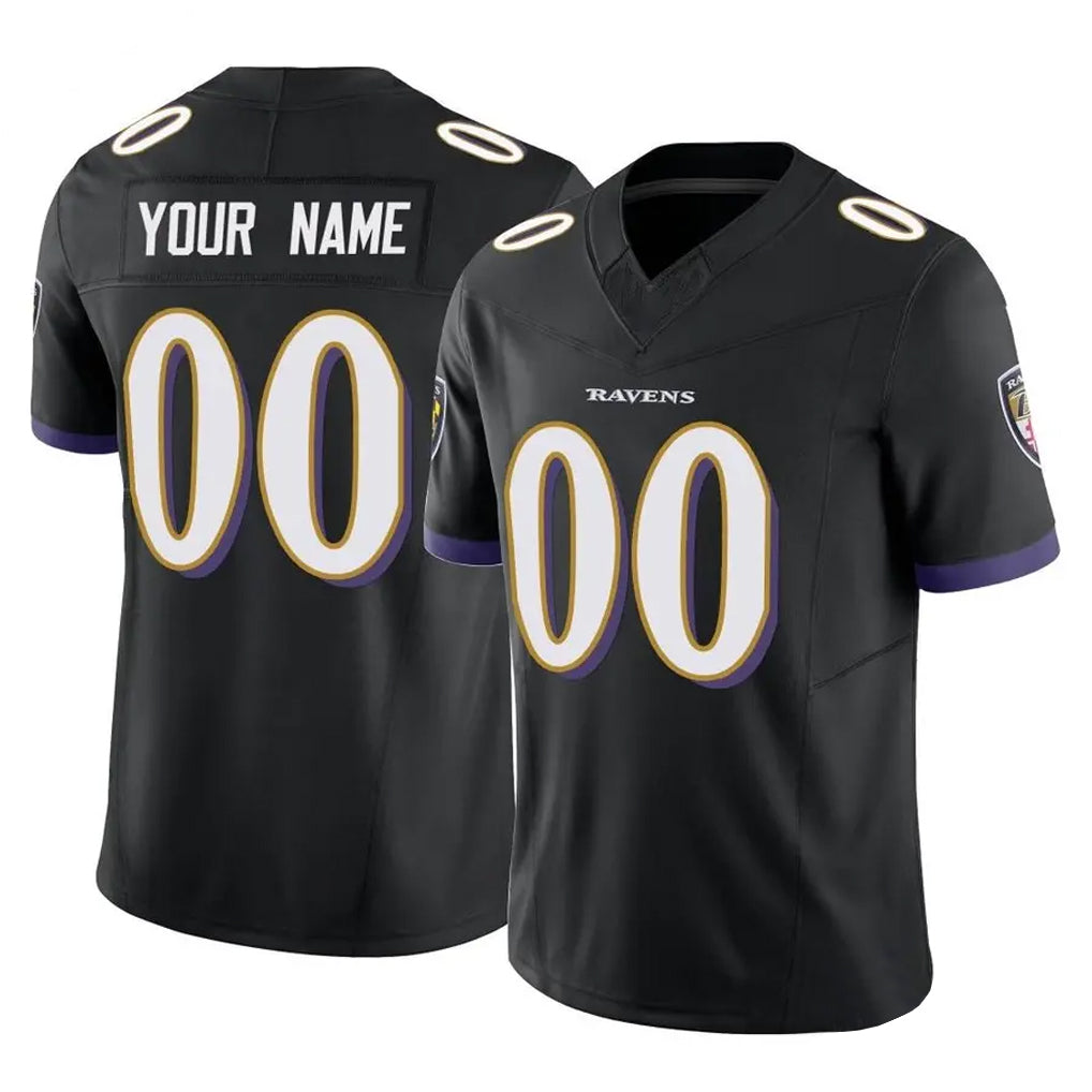Custom B.Ravens Black Vapor F.U.S.E. Limited Game Any Name & Numbers Ldoa Stitched Jerseys
