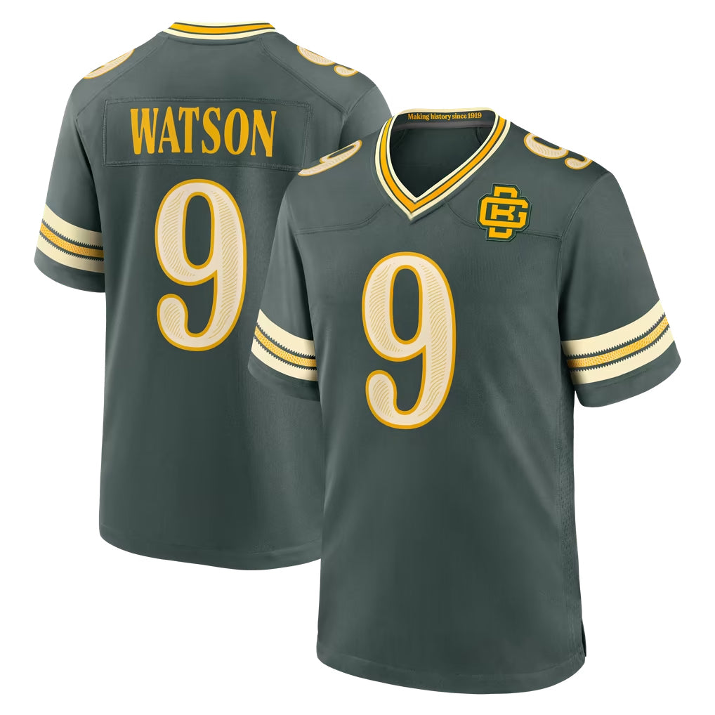 GB.Packers #9 Christian Watson Player Green 2026 Rivalries Collection Home Game Edoa Stitched Jerseys