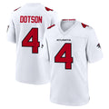 A.Falcons #4 Jahan Dotson Player White Team Color Home Game Ldoa Stitched Jerseys