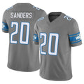 D.Lions #20 Barry Sanders Player Gray Vapor F.U.S.E. Limited Home Game Ldoa Stitched Jerseys