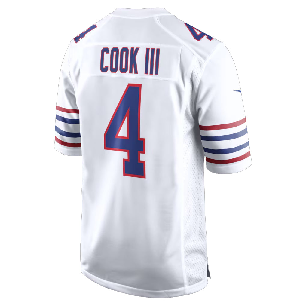 B.Bills #4 James Cook III Player White Alternate Game Ldoa Stitched Jerseys