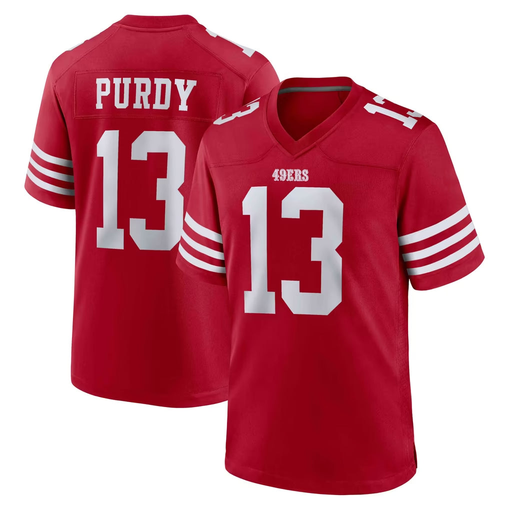 SF.49ers #13 Brock Purdy Player Red Game Home Ldoa Stitched Jerseys