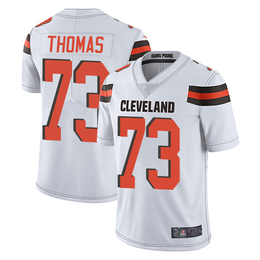C.Browns #73 Joe Thomas Player White Vapor Limited Home Game Ldoa Stitched Jerseys