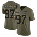 D.Lions #97 Aidan Hutchinson Player Olive 2025 Salute To Service Limited Home Game Ldoa Stitched Jerseys