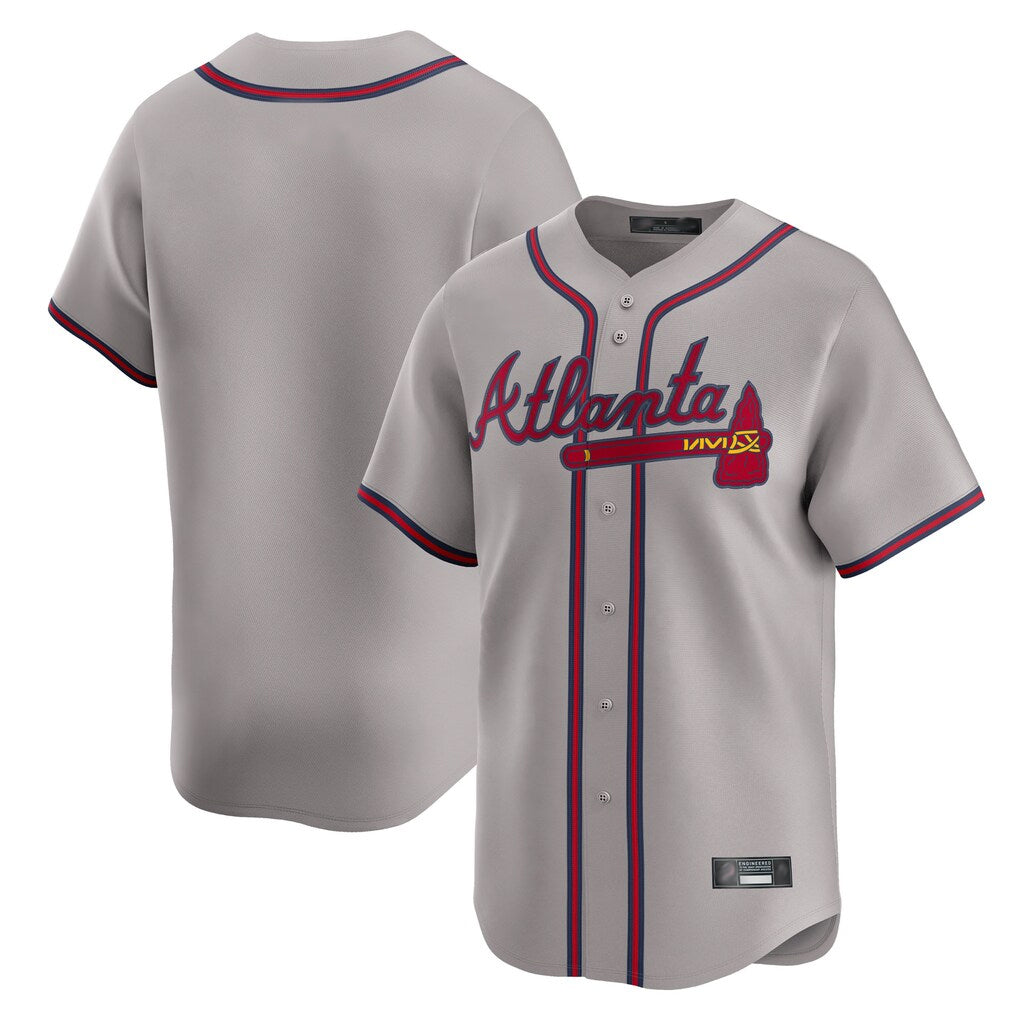 A.Braves ## Braves Blank Player Gray Limited Home Game Ldoa Stitched Jerseys