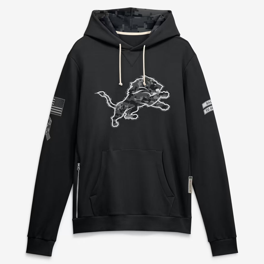 D.Lions 2026 Black Logo Pullover Hoodies Limited Game Ldoa Stitched Jerseys