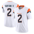 D.Broncos #2 Pat Surtain II Player White Limited Vapor F.U.S.E. Home Game Ldoa Stitched Jerseys