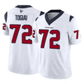 H.Texans #72 Tommy Togiai Player White Limited Vapor F.U.S.E. Home Game Ldoa Stitched Jerseys