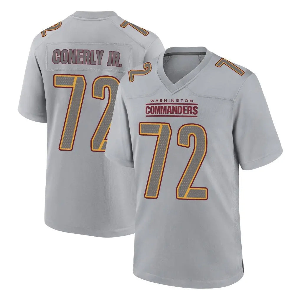 W.Commanders #72 Josh Conerly Jr. Player Gray Atmosphere Fashion Home Game Ldoa Stitched Jerseys