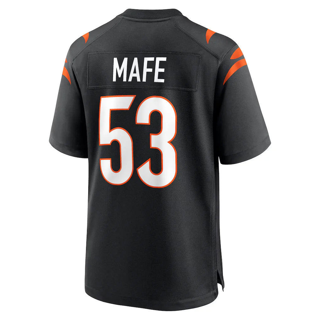 C.Bengals #53 Boye Mafe Player Black Home Game Ldoa Stitched Jerseys