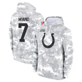 IN.Colts #7 Charvarius Ward Sr. Player Arctic Camo Salute to Service Hoodies Limited Game Ldoa Stitched Jerseys