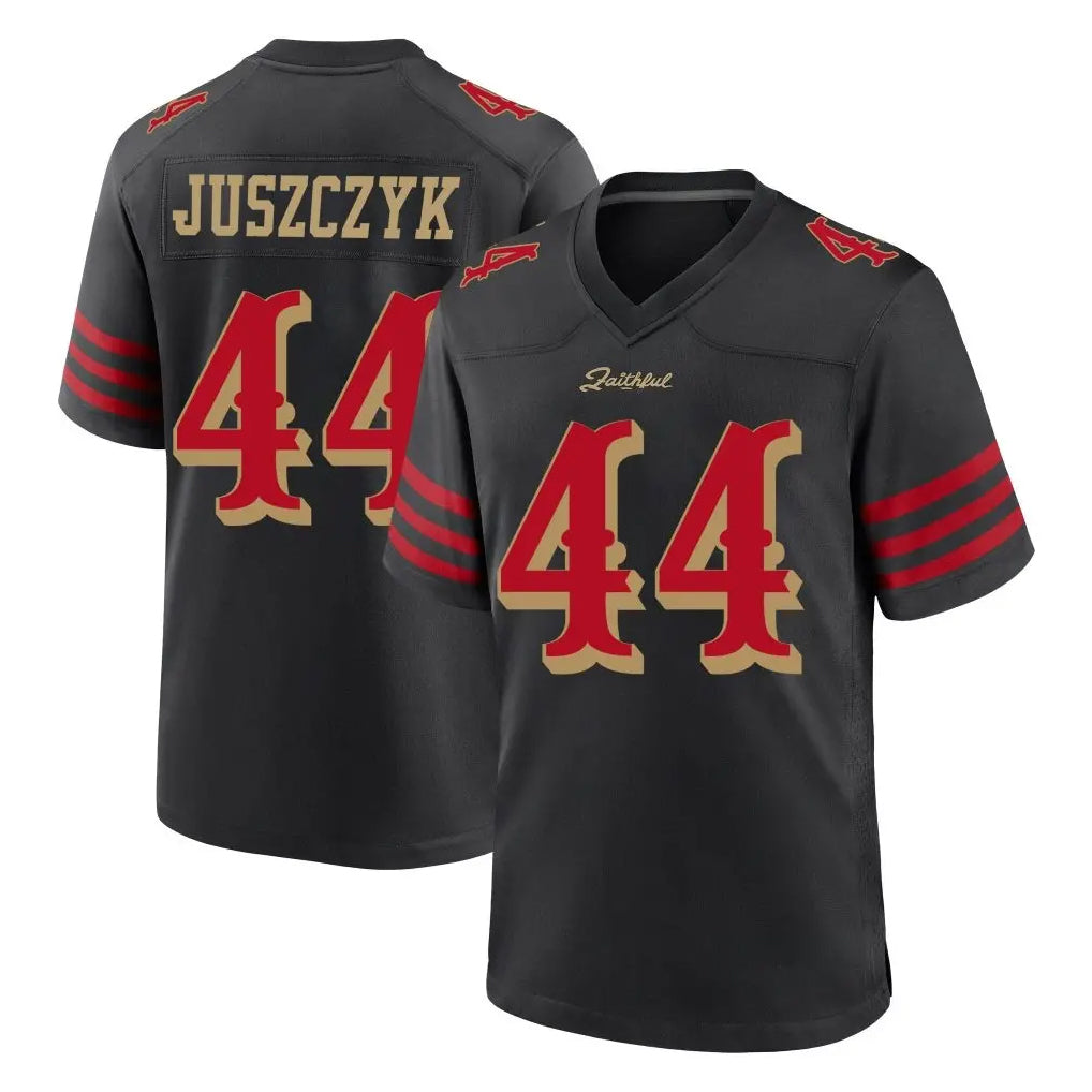 SF.49ers #44 Kyle Juszczyk Player Black Rivalries Collection Home Game Ldoa Stitched Jerseys