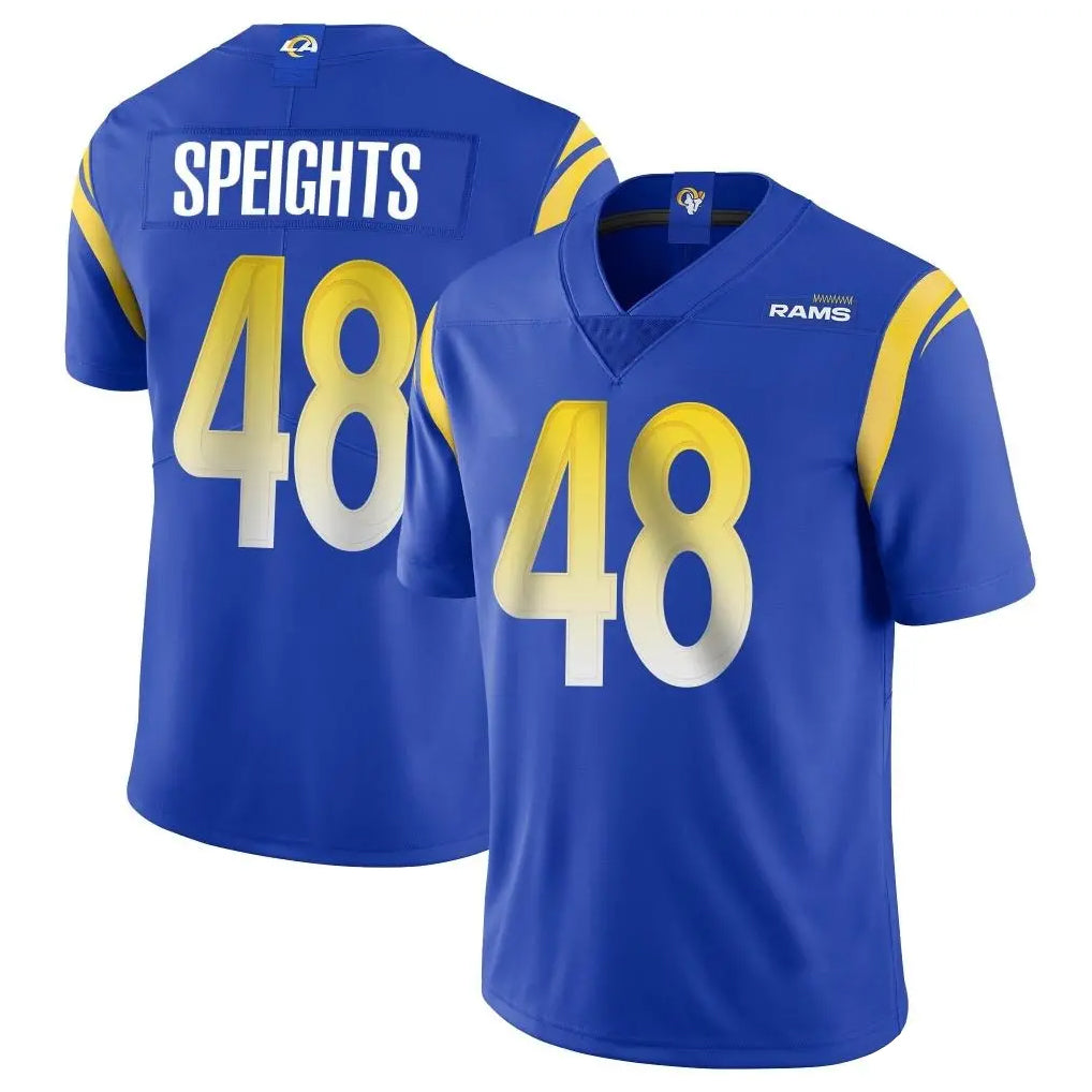 LA.Rams #48 Omar Speights Player Royal Limited Vapor Untouchable Home Game Ldoa Stitched Jerseys