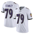 B.Ravens #79 Ronnie Stanley Player White Vapor F.U.S.E. Limited Ldoa Stitched Jerseys