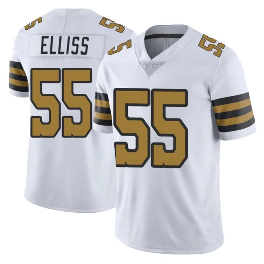 NO.Saints #55 Kaden Elliss Player White Limited Color Rush Home Game Ldoa Stitched Jerseys