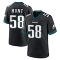P.Eagles #58 Jalyx Hunt Player Black Game Home Ldoa Stitched Jerseys