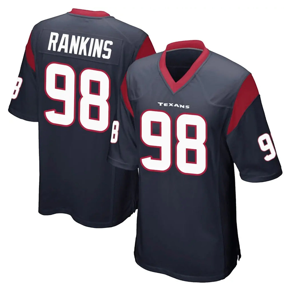 H.Texans #98 Sheldon Rankins Player Navy Home Game Ldoa Stitched Jerseys