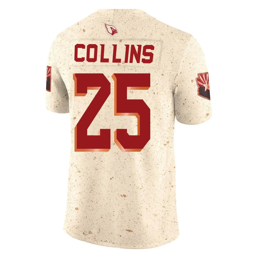 A.Cardinals #25 Zaven Collins Player Cream Rivalries Collection Vapor Limited Home Game Ldoa Stitched Jerseys