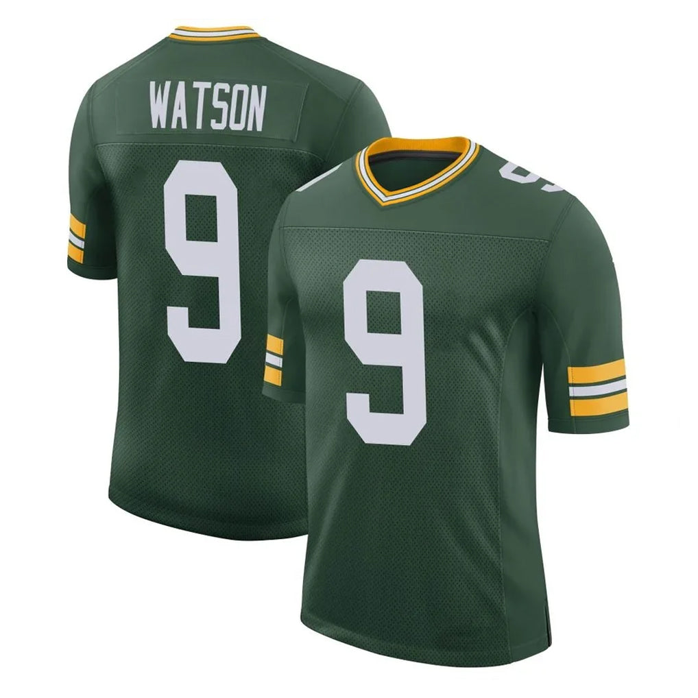 GB.Packers #9 Christian Watson Player Green Limited Classic Home Game Ldoa Stitched Jerseys